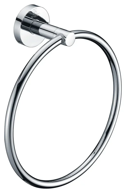 ANZZI Caster Series Towel Ring in Polished Chrome