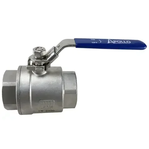 Apollo 96F Series 1-1/2 in. Stainless Steel FNPT Ball Valve Full Port Locking Lever For Water