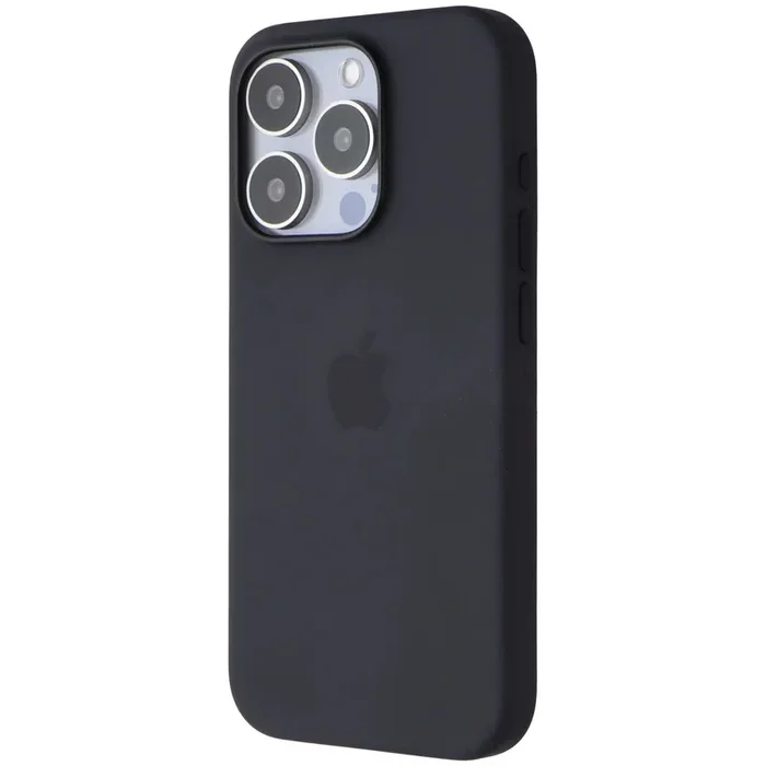 Apple Silicone Phone Case with MagSafe for iPhone 15 Pro – Black
