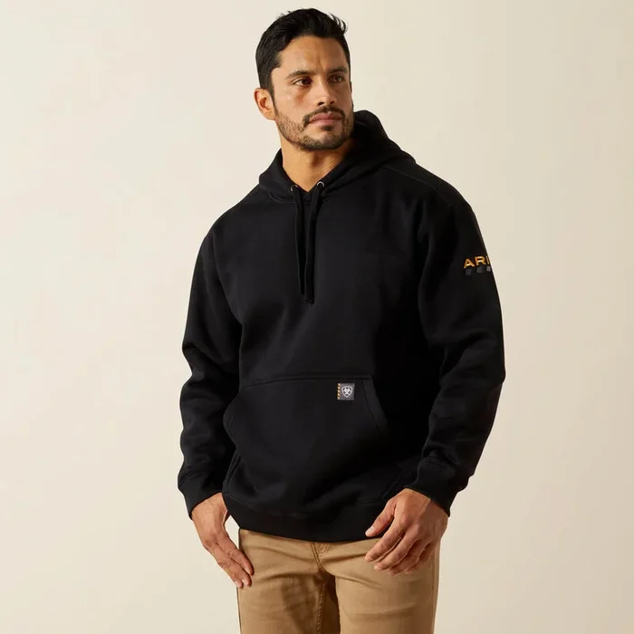 Ariat Men’s Rebar Solid Black Heavyweight Hoodie