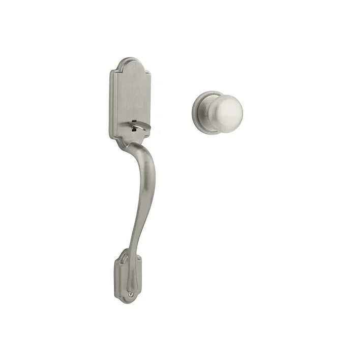 Arlington Satin Nickel Door Handleset without Deadbolt with Hancock Door Knob