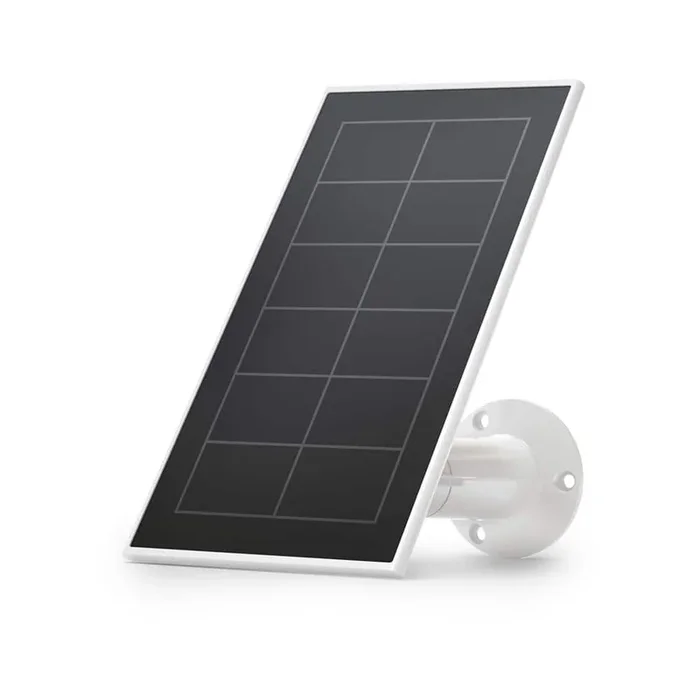 Arlo Solar Panel Charger – Works with Pro 5S 2K, Pro 4, Pro 3, Ultra 2, Ultra, Go 2 and Floodlight Cameras, White