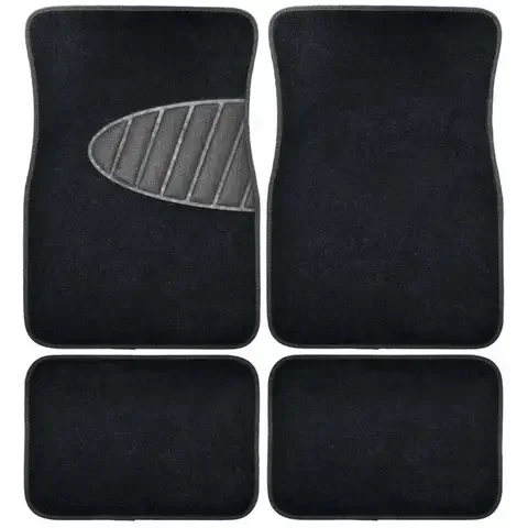 Armor All Black Carpet Auto Floor Mats with Heel Pad 4 pk
