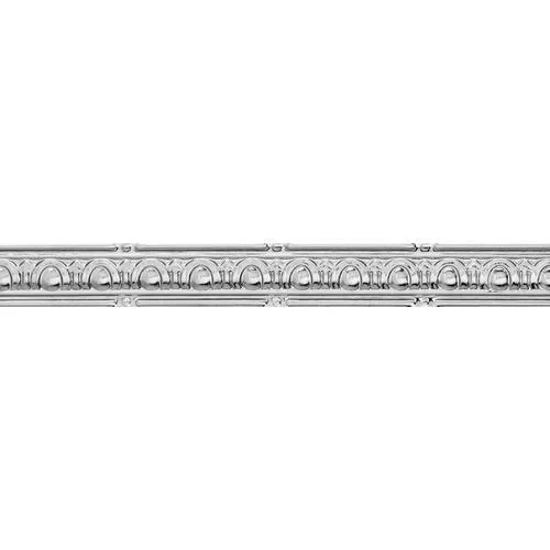 Armstrong Ceilings 4-ft Chrome Metal Crown Ceiling Grid Trim