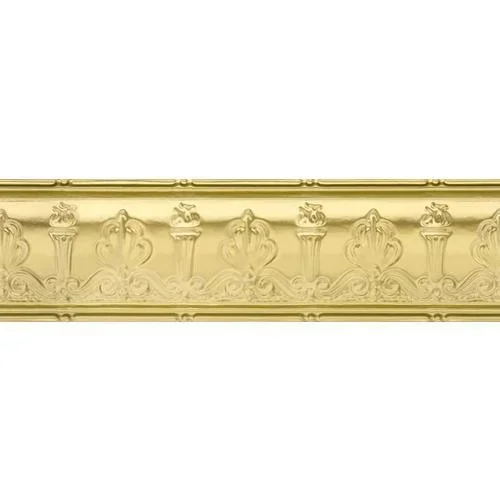 Armstrong Ceilings Metallaire Torch Cornice 4-ft Brass Metal Crown Ceiling Grid Trim