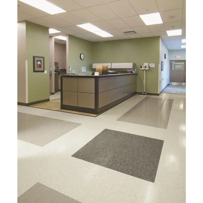 Armstrong Flooring Imperial Texture 45-Piece Smokey Brown Commercial VCT Tile