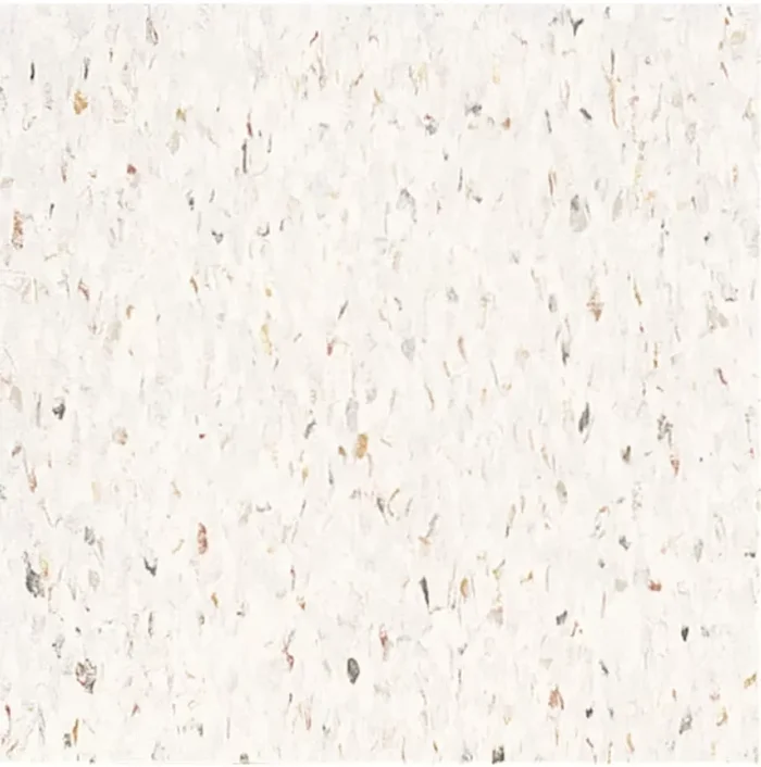 Armstrong Flooring Imperial Texture VCT Jubilee White 125-mil x 12-in W x 12-in L Commercial Vinyl Tile Flooring
