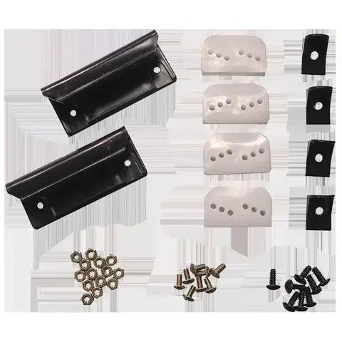 Arrow 1.5 in. L Black Plastic Door Repair Kit 10 pc