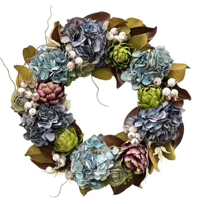 Artichoke Hydrangea Wreath