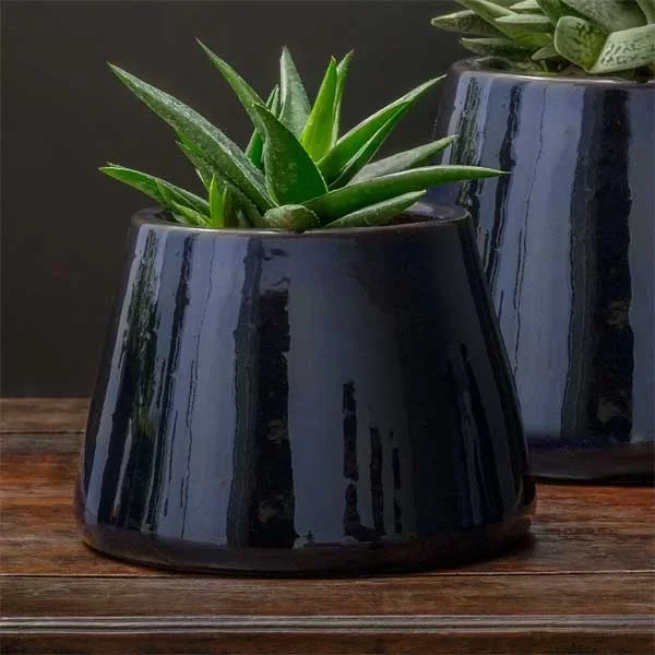 Artisan Pot Planter, Medium – Sapphire – S/4 Campania International