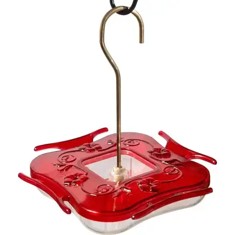 Aspects HummZinger Hummingbird 8 oz Polycarbonate Hummingbird Feeder Window Feeder 4 ports