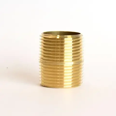 ATC 1 in. MPT Brass Close Nipple