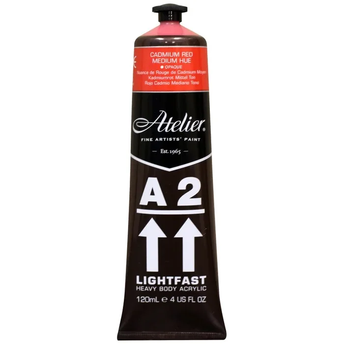 Atelier Cadmium Red Medium Acrylic A2 Heavybody Lightfast
