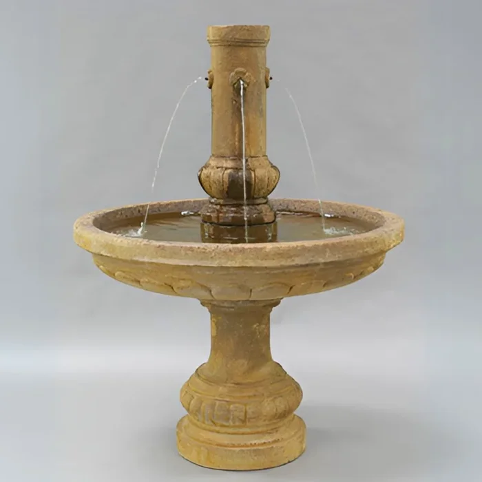 Athenian Concrete Garden Fountain – Fiore #LG135