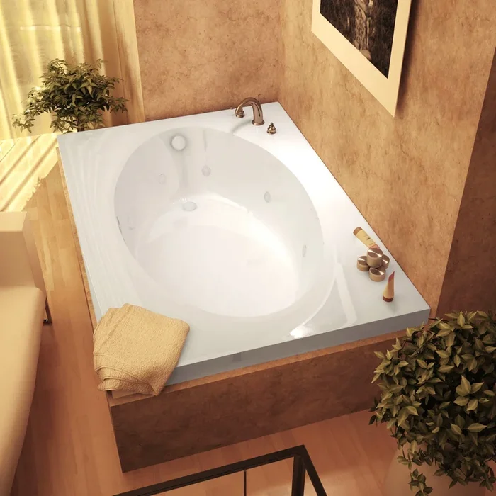 Atlantis Whirlpools 4272VWL Vogue 42 x 72 Rectangular Whirlpool Jetted Bathtub