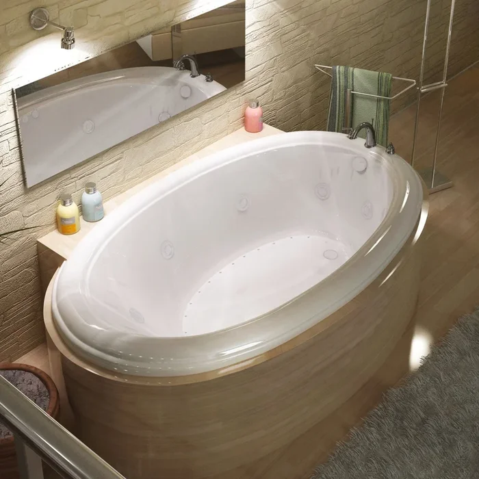 Atlantis Whirlpools 4478PCDR Petite 44 x 78 Oval Air & Whirlpool Jetted Bathtub