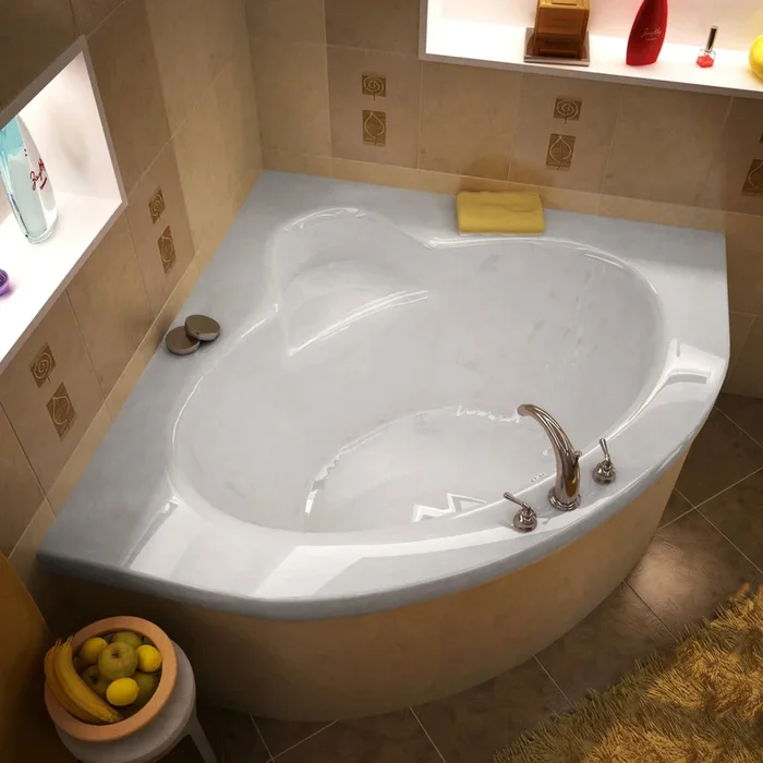Atlantis Whirlpools 6060A Alexandria 60 x 60 Corner Soaking Bathtub