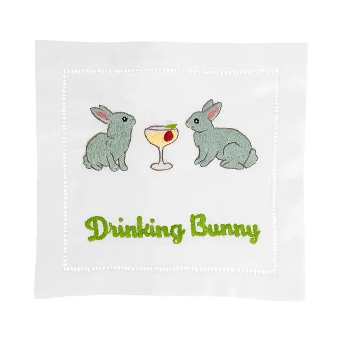 August Morgan – Drinking Bunny Cocktail Napkin Set