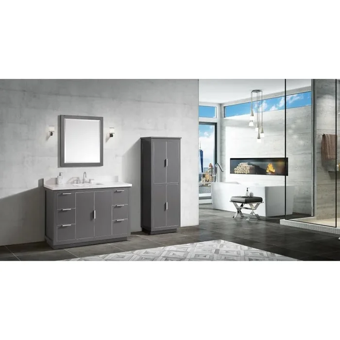 Avanity 49-in White Quartz Bathroom Vanity Top