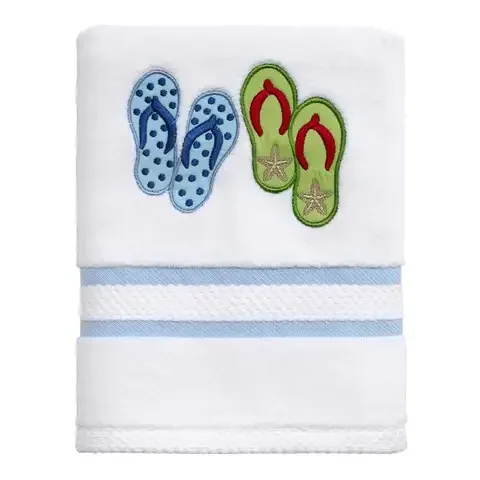 Avanti Linens White Cotton Beach Mode Hand Towel 1 pc