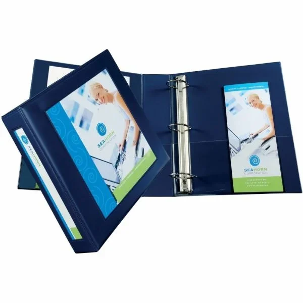 Avery Frame View Heavy-Duty 3-Ring Binder With Locking One-Touch Ezd Rings, 2″ D-Rings, Navy