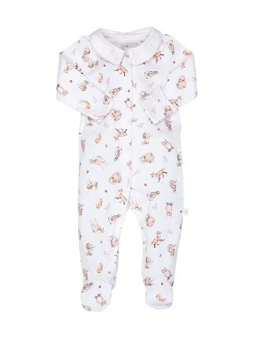 Baby Sleeper Onsie – 6-9 Mos – Forest Animals -LTW-BG003
