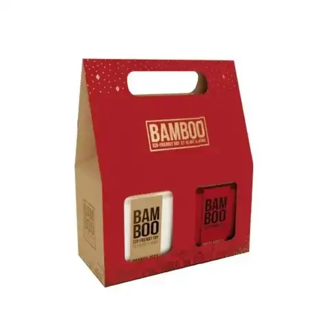 Bamboo Home Fragrance Red Assorted Scent Candle/Gift Box