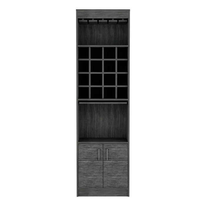 Bar Cabinet Modoc, Living Room, Smokey Oak Gray Particle Board Particle Board