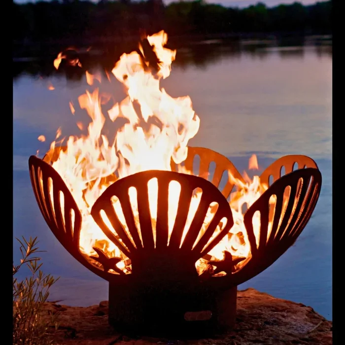 Barefoot Beach Wood Burning Fire Pit in Steel – Fire Pit Art
