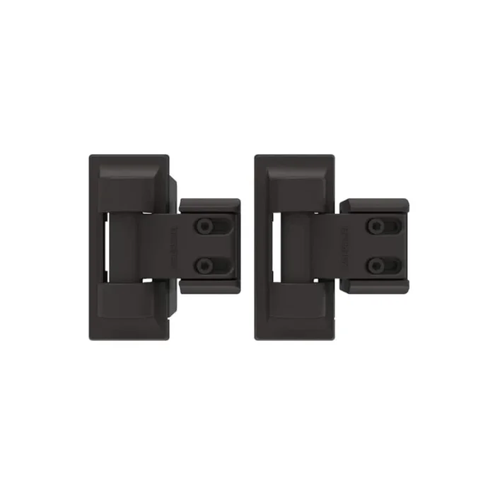 Barrette Outdoor Living 3.875 in. x 4.812 in. Steel Bronze Standard Wrap Hinge (2-Pack)
