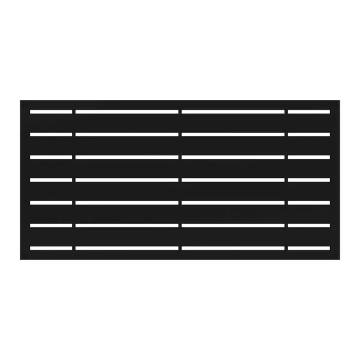 Barrette Outdoor Living Boardwalk 2 ft. W X 4 ft. L Black Polymer Screen Panel
