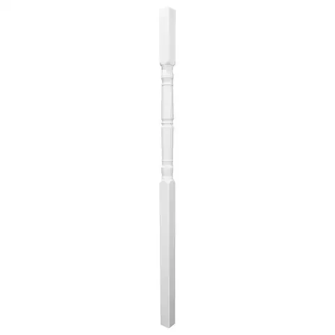 Barrette Outdoor Living Crossover 108 in. H X 4 in. W X 4 in. L Vinyl Porch Post