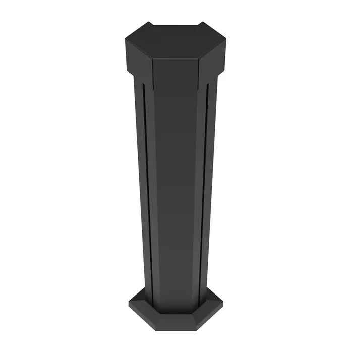 Barrette Outdoor Living Elevation 8.75-in x 5.38-in x 3-ft Matte Black Deck Corner Post