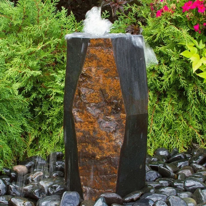 Basalt Column Fountain “Kazan” – Complete Kit – Blue Thumb