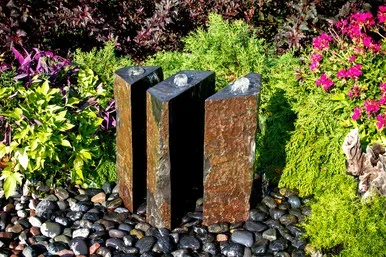 Basalt Fountain Kit – 36″ Triple Split Polished 3 Piece