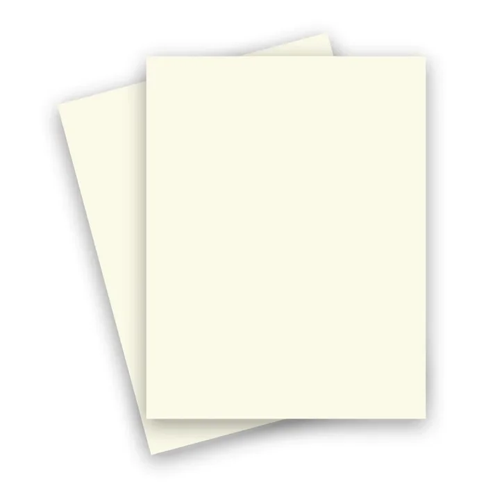Basis Colors – 8.5 X 11 Cardstock Paper in Ivory – Clearance