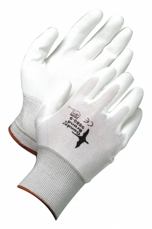 BDG X-Site 2XL Polyurethane Coated Gloves – Smooth, Nylon, White