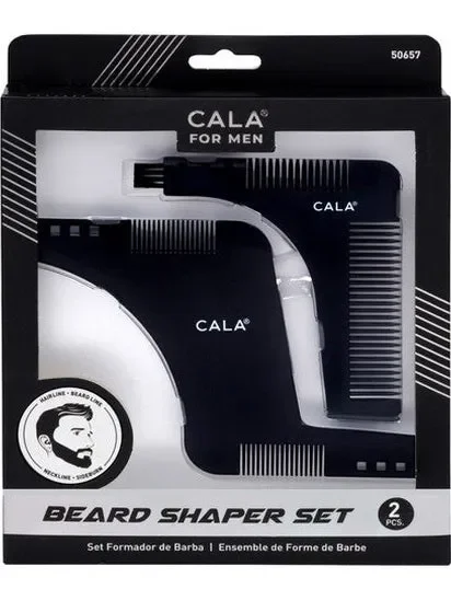 Beard Shaper Set 2Pc Black Men’s 50657