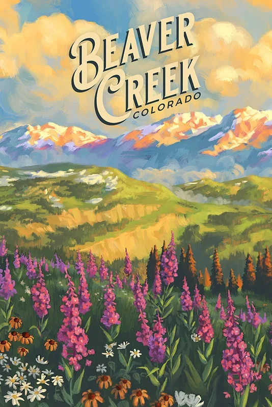 Beaver Creek Wildflower Keychain