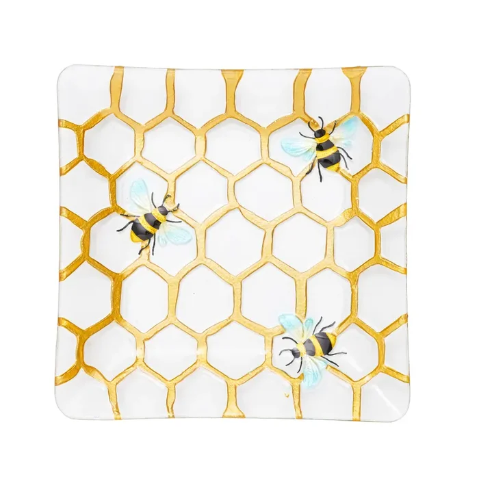 Bee and Honeycomb Platter
