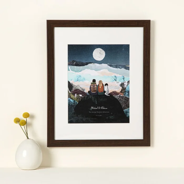 Beloved Landscape Custom Collage Print