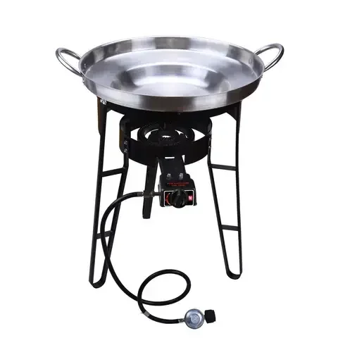 Bene Casa 1 Burner Liquid Propane Outdoor Cooker Black/Silver