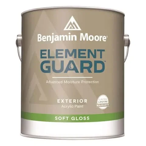 Benjamin Moore Element Guard Soft Gloss Base 2 Paint Exterior 1 gal