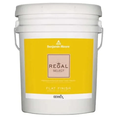 Benjamin Moore Regal Flat Linen White Paint Interior 5 gal