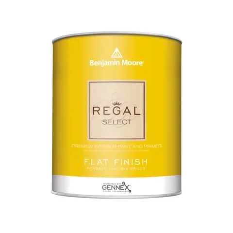 Benjamin Moore Regal Select Flat Base 2 Paint and Primer Interior 1 qt