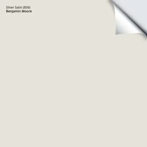 Benjamin Moore Silver Satin Peel & Stick Color Sample OC-26