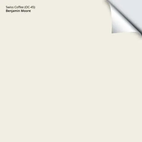 Benjamin Moore Swiss Coffee Peel & Stick Color Sample OC-45