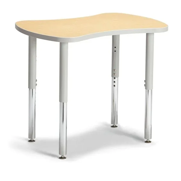 Berries® Collaborative Bowtie Table – 24″ X 35″ – Maple/Gray