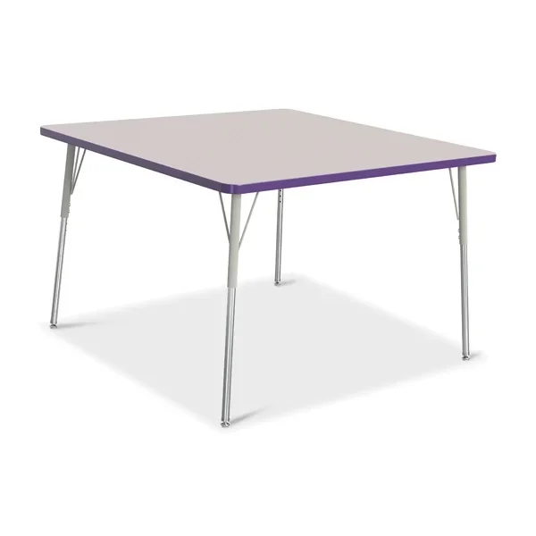 Berries Square Activity Table – 48″ X 48″ | A-Height – Gray/Purple/Gray