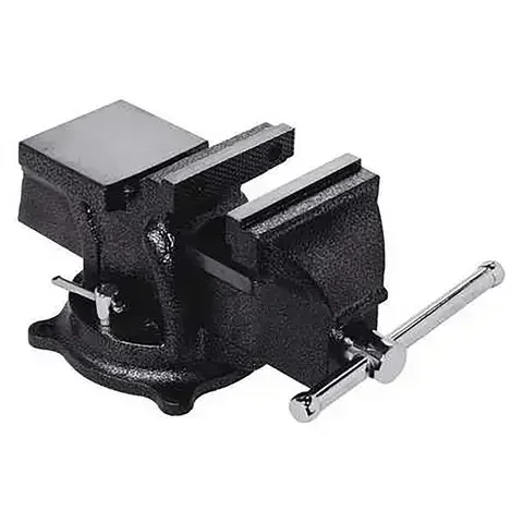 Bessey 4 in. Cast Iron Workshop Bench Vise 360 deg Swivel Base